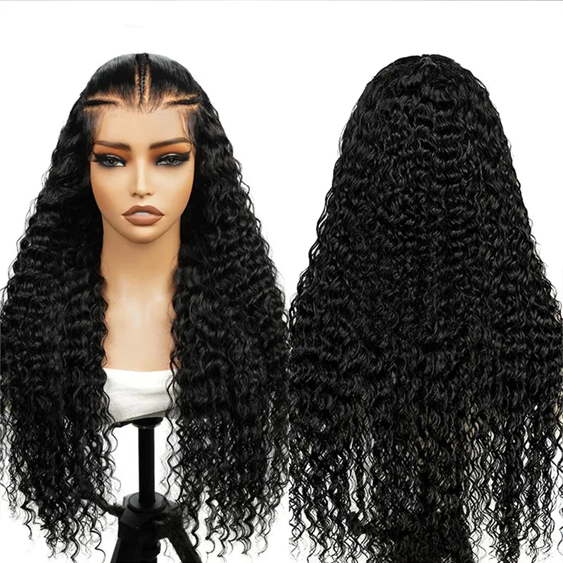 Atikual Glueless Pre-Braided 9×6 Pre Cut Lace Wig Deep Wave Flexi-Fit Wig Pre-Everything