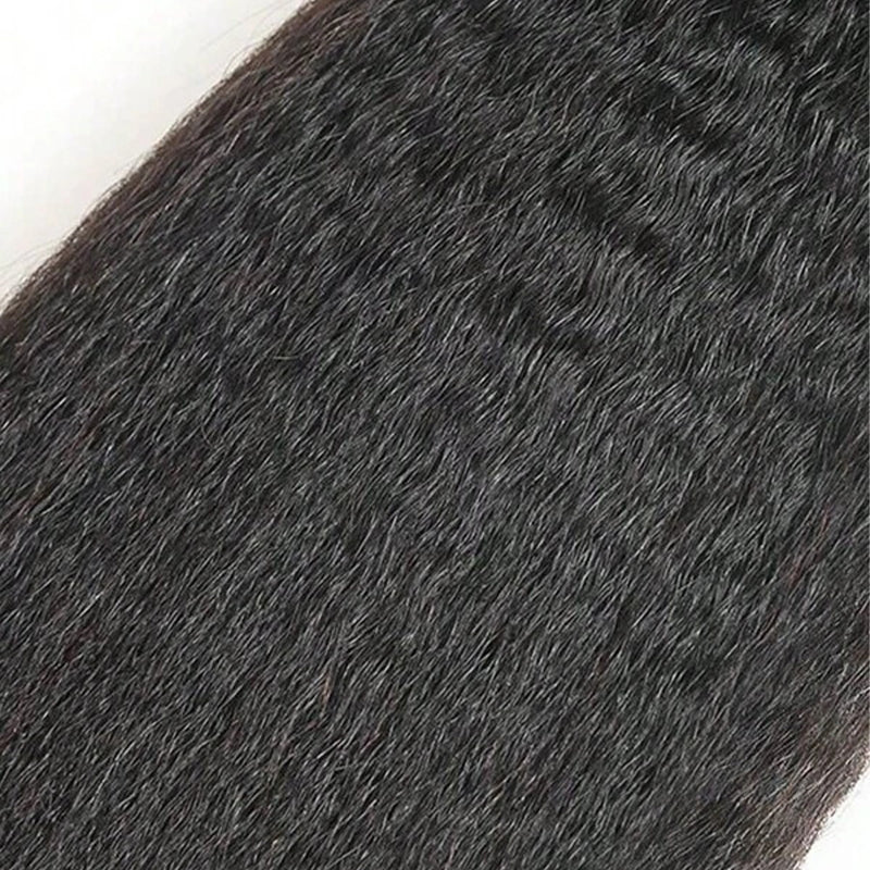 Atikual Kinky Straight 1 Pcs Bundle Natural Black Human Hair