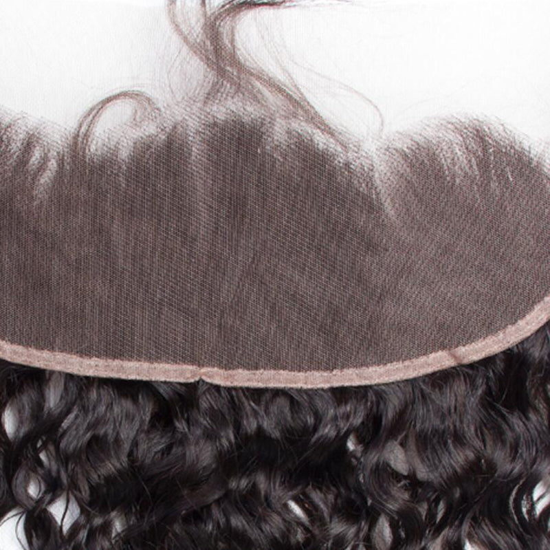 Atikual Water Wave 13x4 Ear to Ear HD Transparent Lace Frontal Human Hair 12A Quality