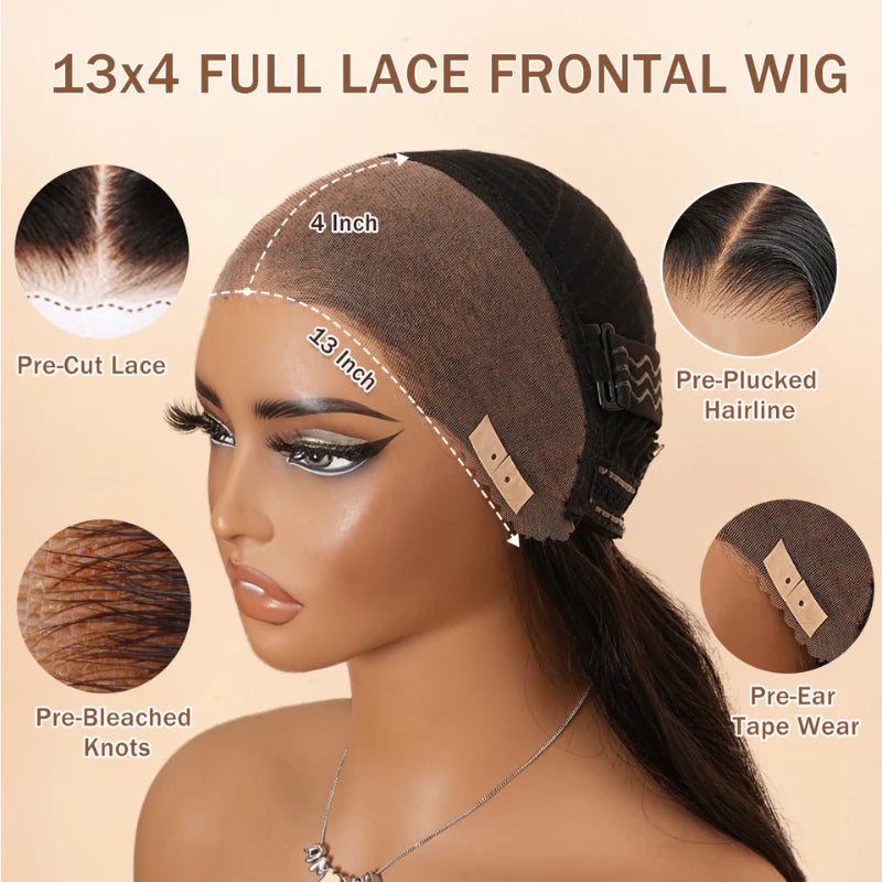 Atikual Glueless 7x5 / 13x4 Full Lace Frontal Dark 99J Burgundy Red Colored Body Wave HD Transparent Lace Human Hair Wigs