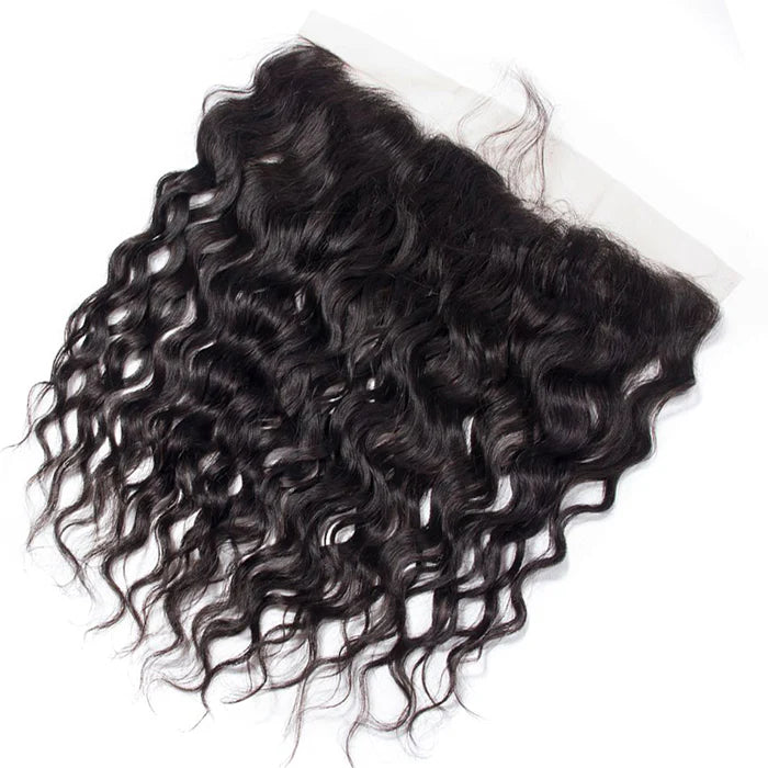 Atikual Water Wave 13x4 Ear to Ear HD Transparent Lace Frontal Human Hair 12A Quality